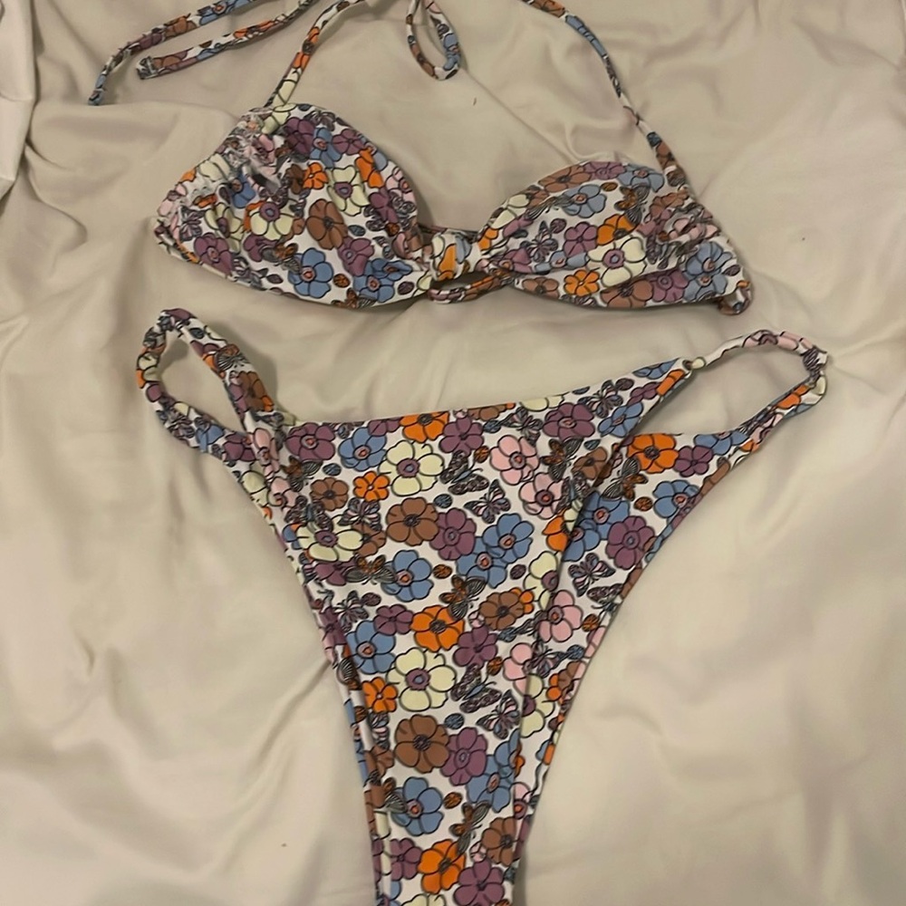 SHEIN floral multicolored bikini
